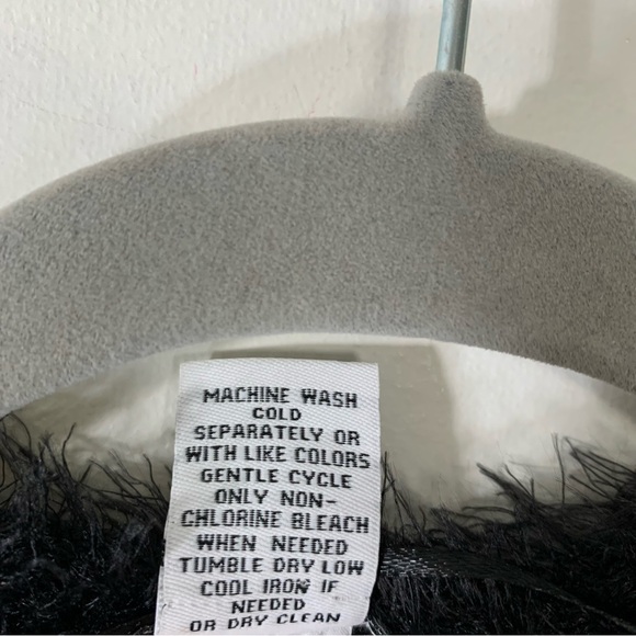 M Magaschoni Black Open Front Eyelash Cardigan - Picture 7 of 7